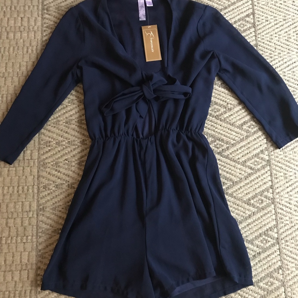 Navy blue romper
